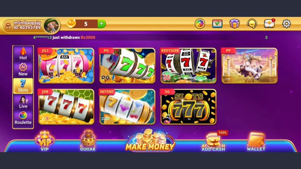 Available games in Jili Winner APK